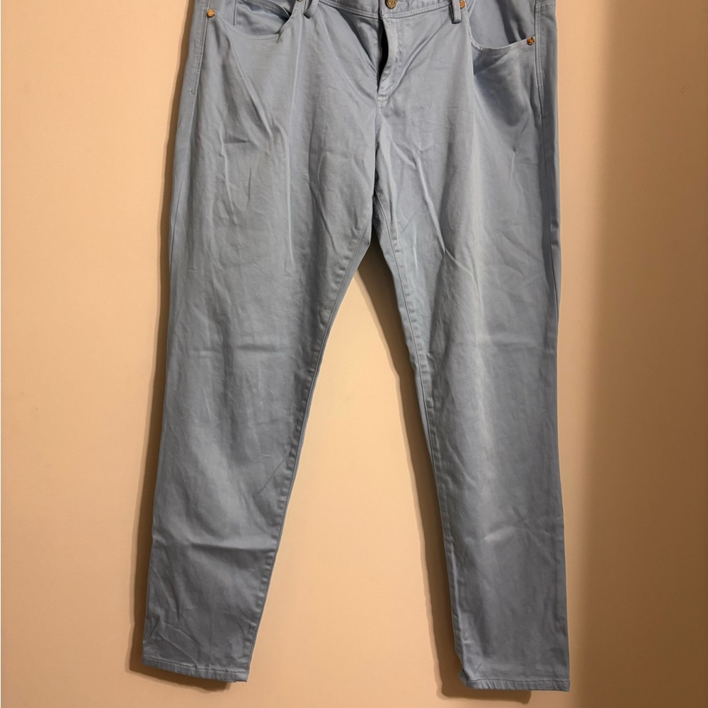 Lilly Pulitzer Light Blue Pants with Gold Accent